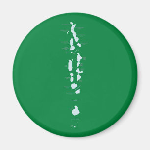 Magnet de cartes des Maldives