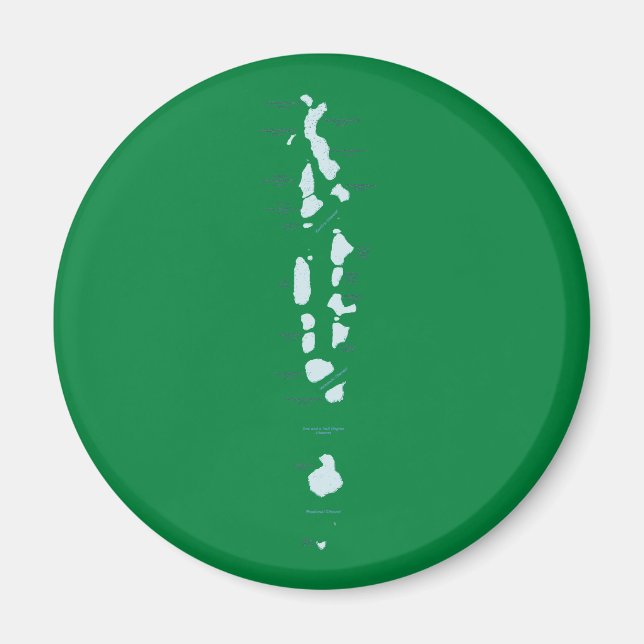 Magnet de cartes des Maldives (Devant)