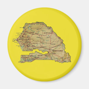Magnet de cartes Sénégal