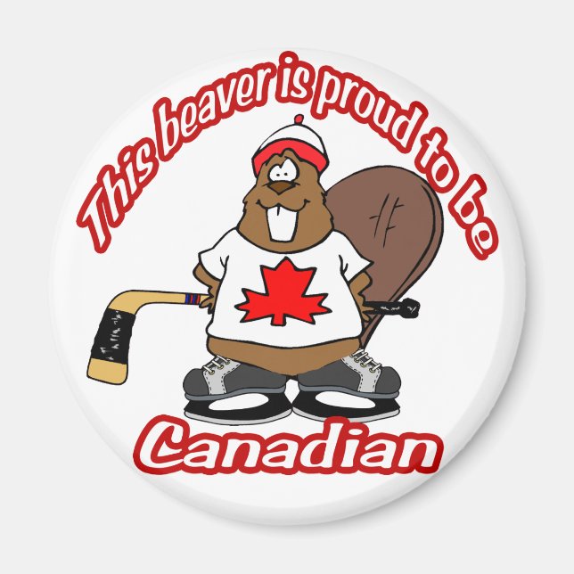 Magnet de castor canadien (Devant)