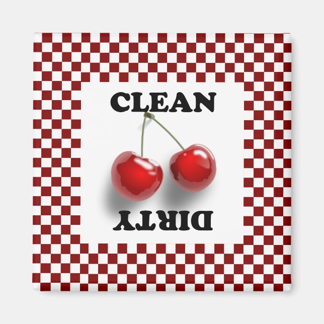 Magnet de cerises en carton (Devant)