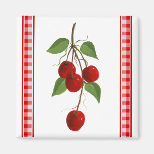 Magnet de cerises rétro