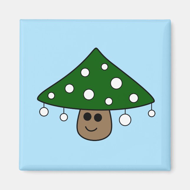 Magnet de champignons d'arbre de Noël (Devant)