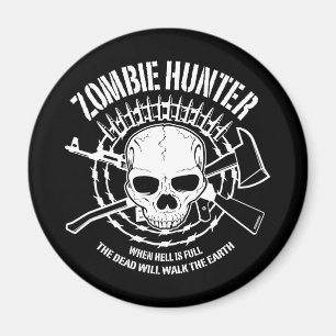 Magnet de chasseur de zombie