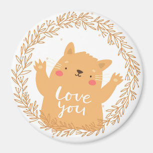 Magnet de chat mignon