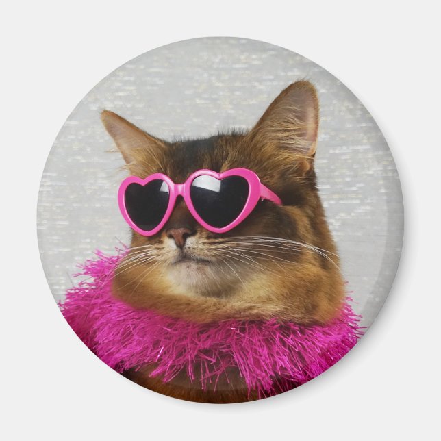 Magnet de chat somalien Glam (Devant)