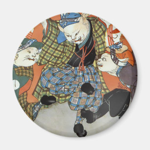 Magnet de chats dansants
