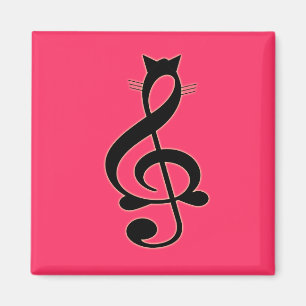 Magnet de chats de jazz