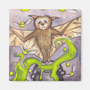 Magnet de chauve-souris et de cauldron