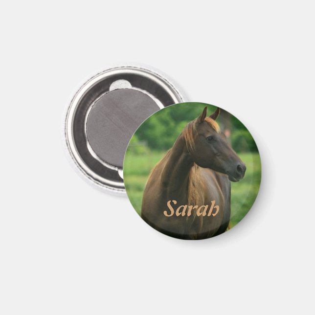 Magnet de cheval personnalisé (Recto/Verso)