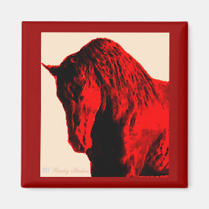 Magnet de Cheval Rouge