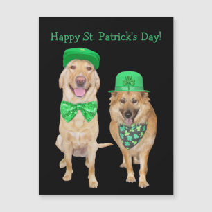 Magnet de chiens irlandais de la Saint Patrick's D