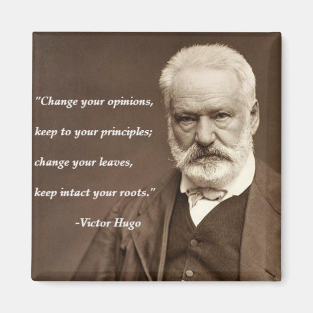 Magnet de citation Victor Hugo (Devant)