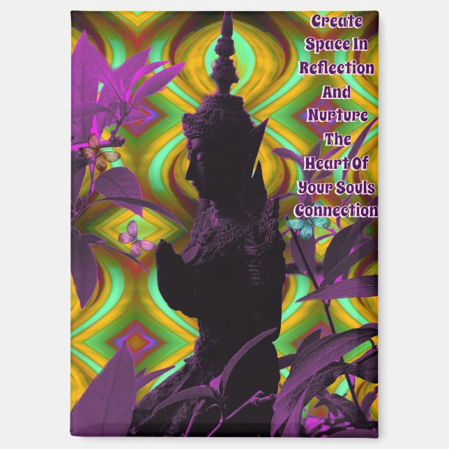 Magnet de connexion de Bouddha prière (Recto)