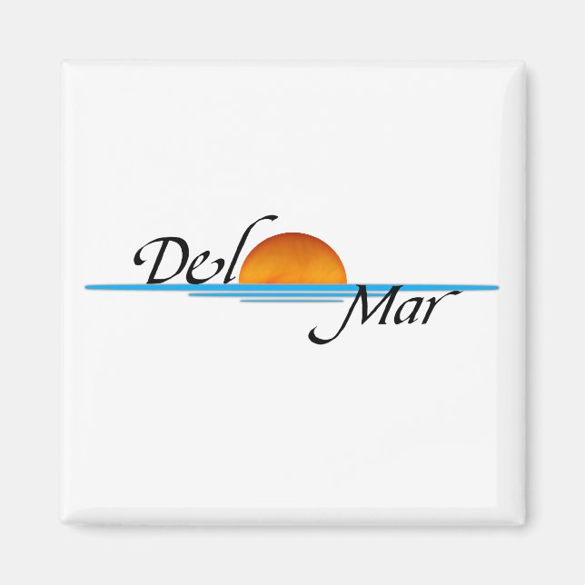 Magnet de coucher de soleil Del Mar (Devant)