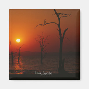 Magnet de coucher de soleil sur le lac Kariba