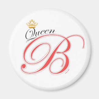 Magnet de couronne d'or noir rose d'abeille