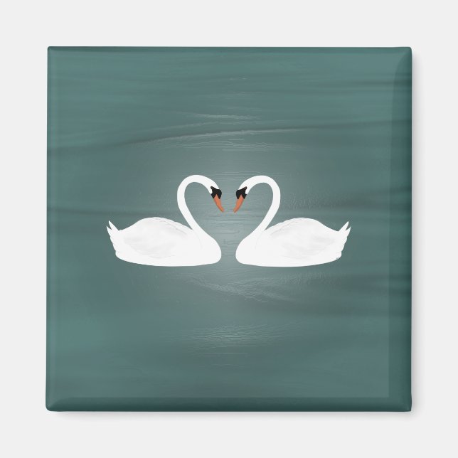 Magnet de cygnes (Devant)