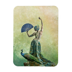 Magnet de danseur de paon