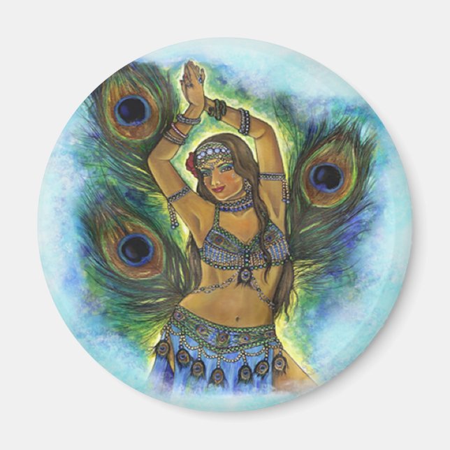 Magnet de danseur de paon (Devant)