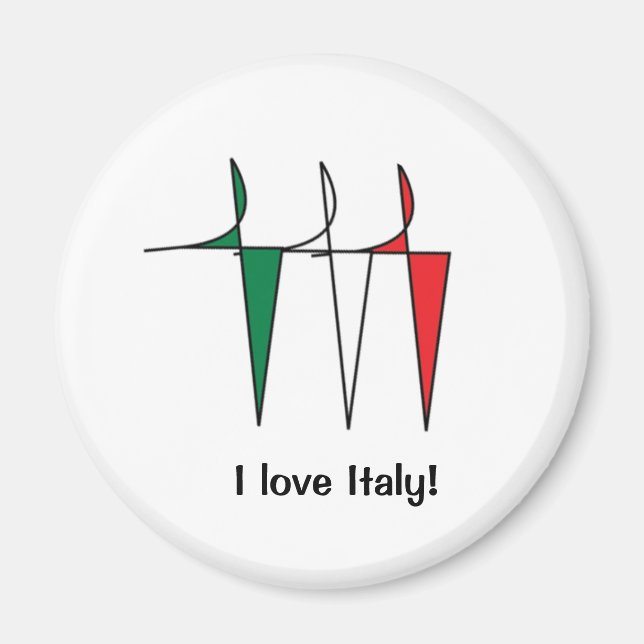 Magnet de danseurs italiens (Devant)