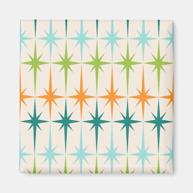 Magnet de début géométrique vintage (Devant)