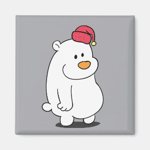 Magnet de dessin animé d'ours polaire mignon