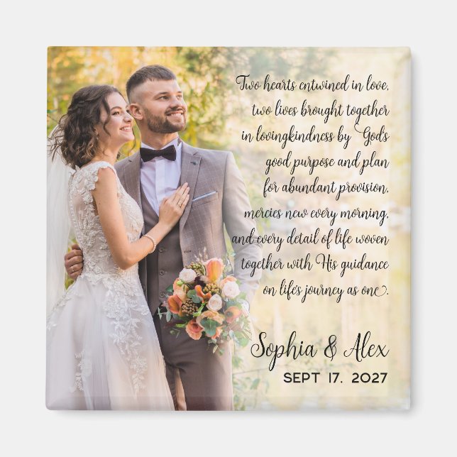 Magnet de devis photo mariage (Devant)