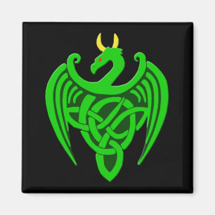 Magnet de dragon céleste vert