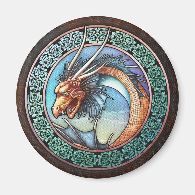 Magnet de dragon celtique (Devant)