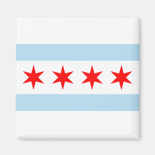 Magnet de drapeau de Chicago