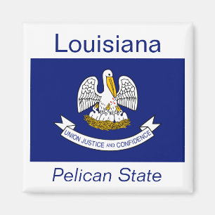 Magnet de drapeau de la Louisiane