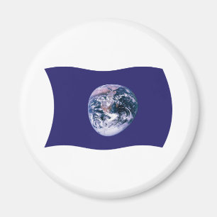 Magnet de drapeau de la Terre