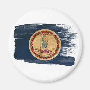 Magnet de drapeau de la Virginie