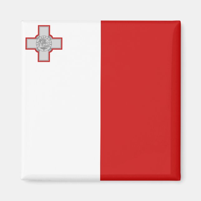 Magnet de drapeau de Malte (Devant)