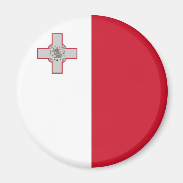 Magnet de drapeau de Malte (Devant)