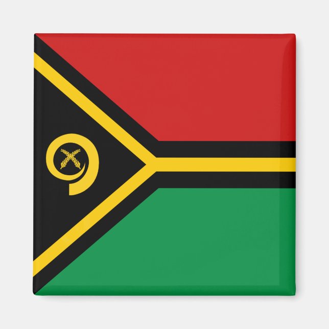 Magnet de drapeau du Vanuatu (Devant)