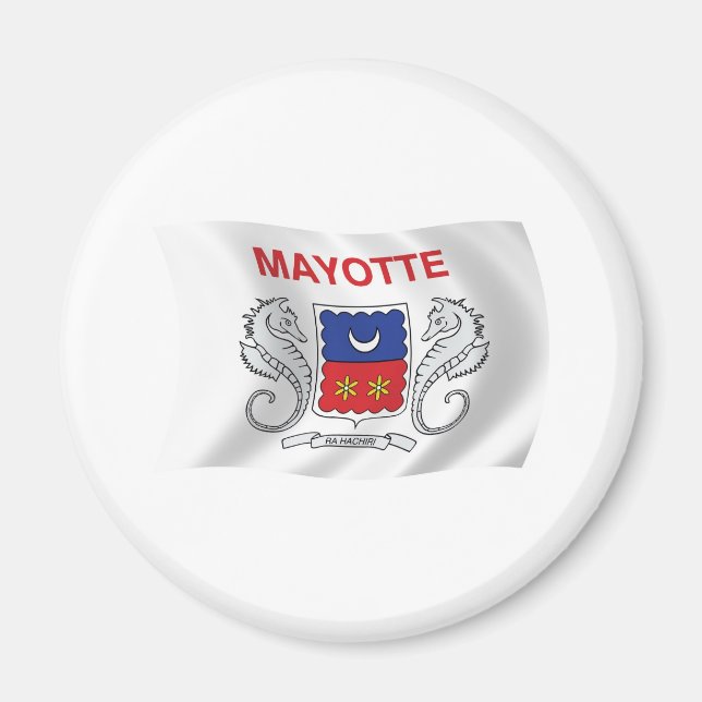 Magnet de drapeau Mayotte (Devant)