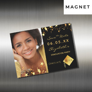 Magnet de fête de remise des diplômes photo "Save 
