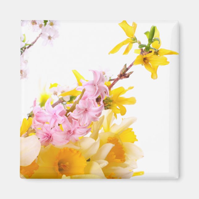 Magnet de fleurs de printemps (Devant)