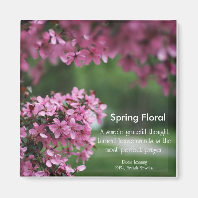 Magnet de fleurs de printemps (Devant)