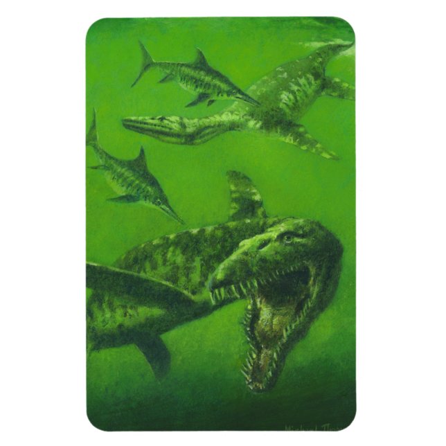 Magnet de frigo flexible Jurassic Pliosaur (Vertical)