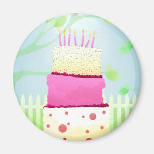 Magnet de gâteau d'anniversaire
