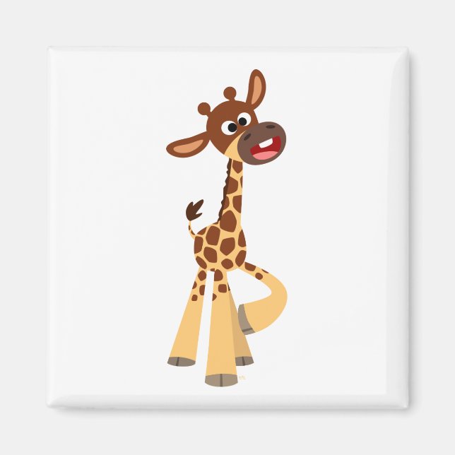 Magnet de Giraffe pour bébé en caricature mignonne (Devant)