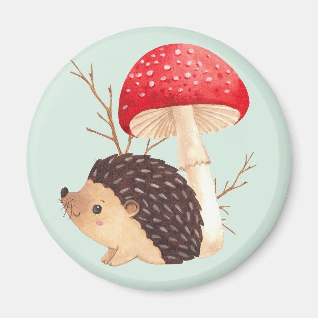 Magnet de hérisson mignon (Devant)