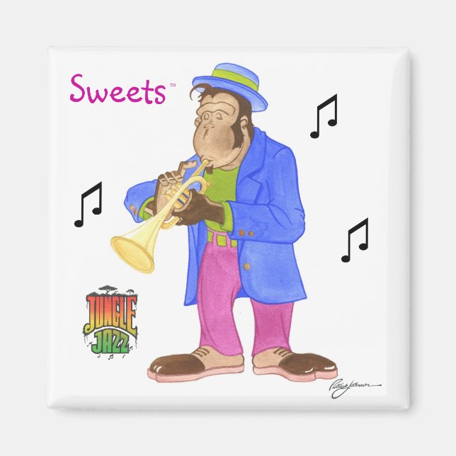 Magnet de jazz Jungle (Devant)
