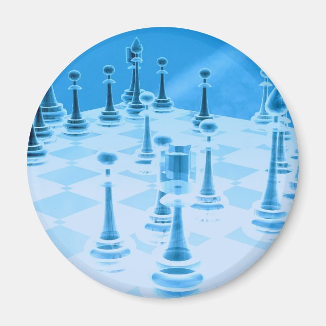Magnet de jeu d'échecs stratégique (Devant)