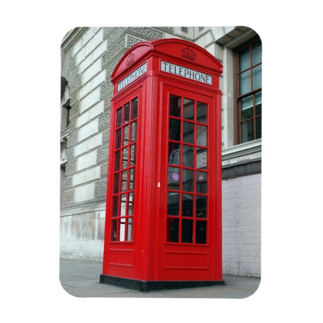 Magnet de la boîte téléphonique rouge de Londres (Vertical)