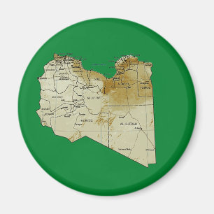 Magnet de la carte Libye
