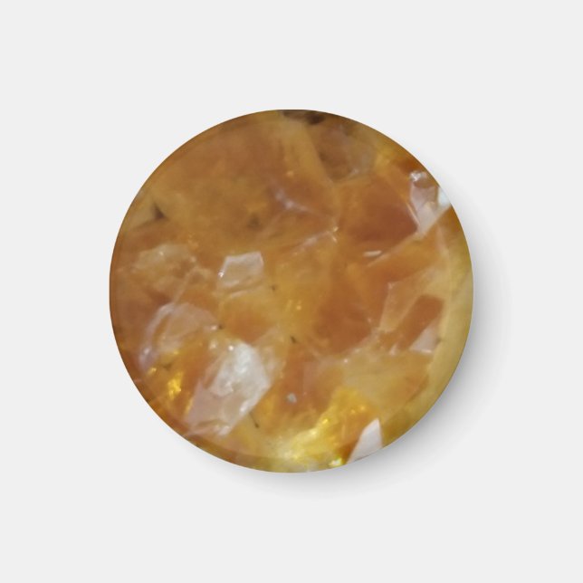 Magnet de la citrine de guérison cristalline (Devant)